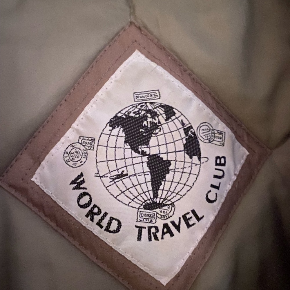 Vintage men 2X World Travel Club bomber jacket - Picture 5 of 14